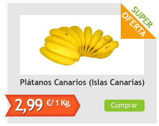 Platanos Canarios, el Kg (Islas Canarias)
