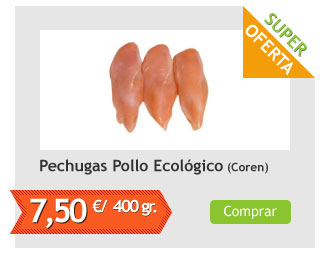 Pechugas de Pollo Ecológico 0,400 Kg (Coren)
