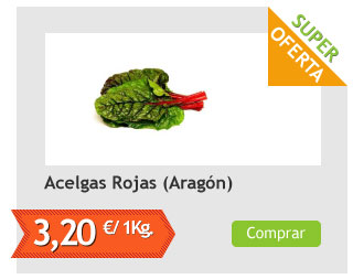 Acelgas Rojas, el Kg (Aragón)