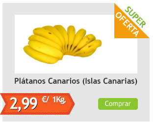 Platanos Canarios, el Kg (Islas Canarias)