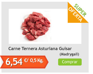 Carne de Ternera Asturiana para Guisar, Pack 0,5 Kg (Madrygall)