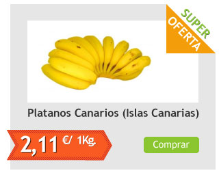 Platanos Canarios, el Kg (Islas Canarias)