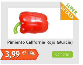 Pimiento California Rojo, el Kg (Murcia)