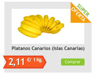 Platanos Canarios, el Kg (Islas Canarias)