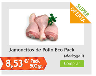 Jamoncitos de Pollo Ecológico, Pack 0,5 Kg (Madrygall)