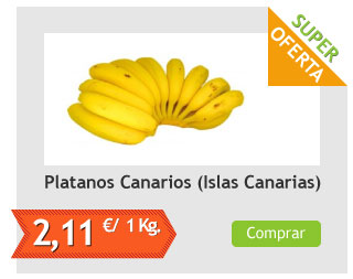 Platanos Canarios, el Kg (Islas Canarias)