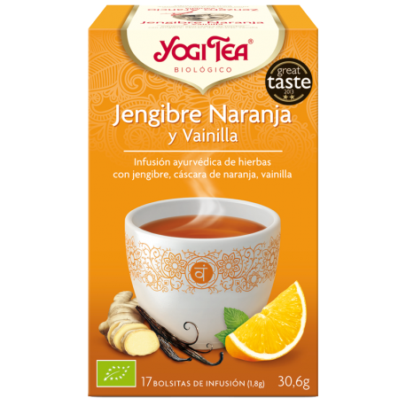 Yogi Tea Jengibre, Naranja y Vainilla 17 x 1.8 Gr (Yogi Tea)