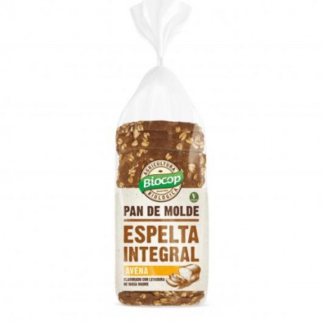 Pan de Molde de Espelta Integral y Avena 400 Gr (Biocop)