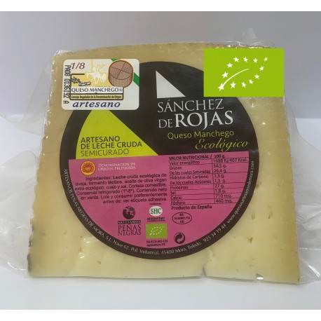 Queso Manchego Semicurado 400 Gr (Sánchez de Rojas)