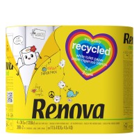 Papel Higiénico 4 Rollos Envoltorio Papel (Renova)