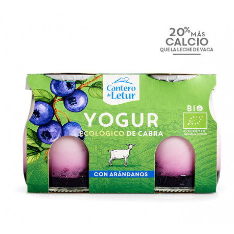 Yogur de Cabra con Arándanos 2 x 125 Gr (El Cantero de Letur)