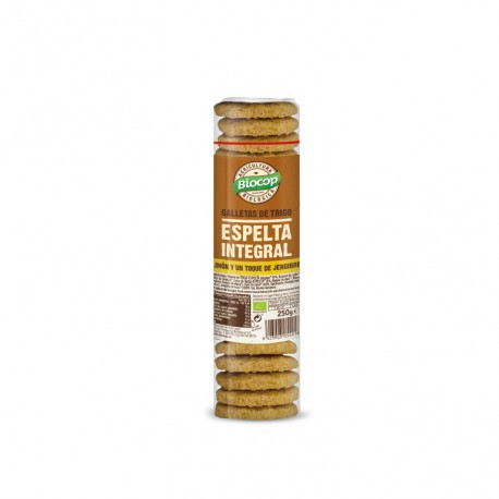 Galleta de Espelta Integral con Limón y Jengibre 250 Gr (Biocop)