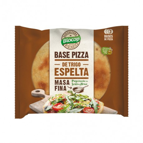 Base de Pizza de Espelta Masa Fina 3 bases  (Biocop)