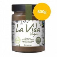 Crema de Chocolate con Avellanas Vegana 600 Gr (La Vida Vegan)