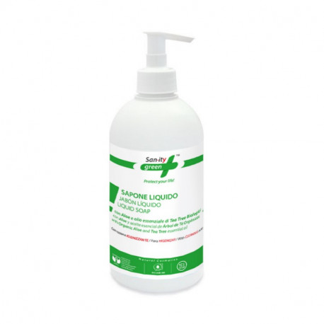 Jabón de Manos Higienizante 500 Ml (Sanity Green) Jabón de Manos Higienizante 500 Ml (Sanity Green)