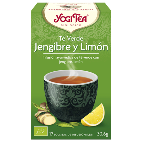 Yogi Tea Verde Jengibre y Limón 17 x 1,8 Gr