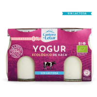 Yogur de Vaca Sin Lactosa Desnatado 2 x 125 G (Cantero de Letur)