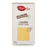 Láminas para Lasaña Sin Gluten 250 Gr (El Granero)