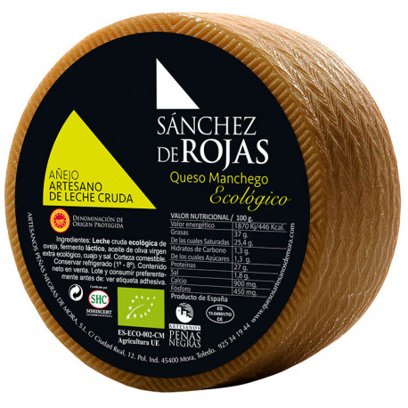 Queso Añejo Artesano de Leche Cruda 250 Gr (Sánchez de Rojas)