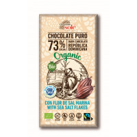 Chocolate Negro 73% con Flor de Sal 100 Gr (Solé)