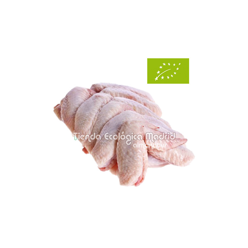 Alas de Pollo Ecológico sin Punta, Pack 0,5 Kg (Viube)