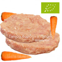 Hamburguesas de Pollo con Zanahoria Ecológica, Pack 2 x 100 Gr