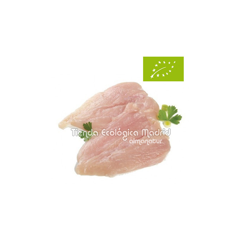 Pechuga de Pollo Ecológico Fileteada, Pack 0,4 Kg (Viube)