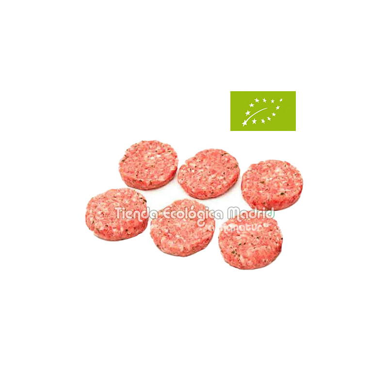 Mini Hamburguesas de Pollo Ecológico, Pack 6 x 35 Gr