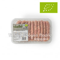 Salchichas de Pollo Frescas Ecológicas, Pack 0,350 Kg (Viube)