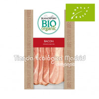 Bacon Natural Orgánico sin Gluten y sin Lactosa, Pack 80 Gr (Blancafort)