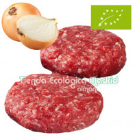 Hamburguesas de Ternera con Cebolla Ecológica, Pack 2 x 100 Gr