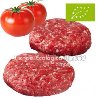 Hamburguesas de Ternera con Tomate Natural Ecológica, Pack 2 x 100 Gr