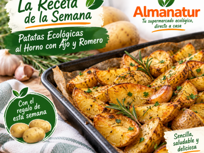 🥔 Patatas Ecológicas al Horno con Ajo y Romero