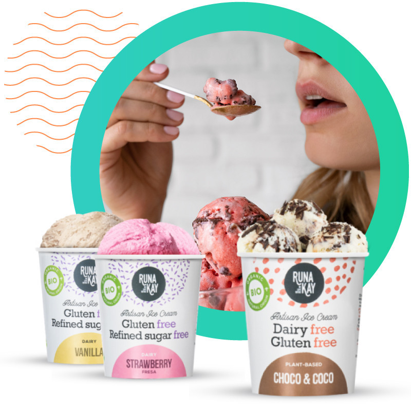 Helados Sin Gluten | Helados Sin Azúcar refinado| Helados Veganos | Helados Ecológicos
