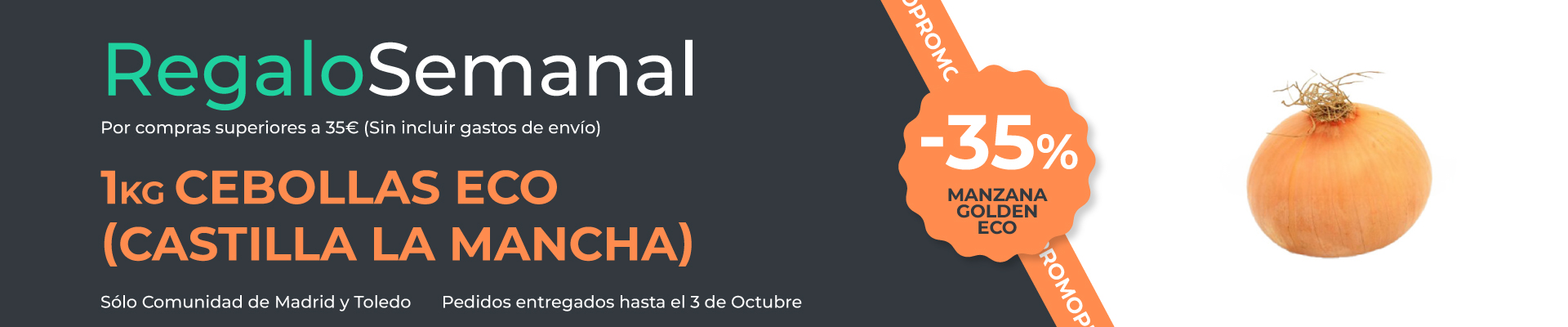 Regalo semanal de fruta ecologica