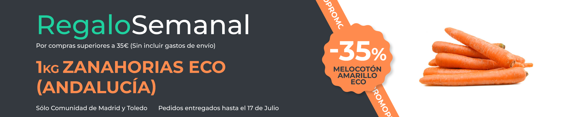 Regalo semanal de fruta ecologica