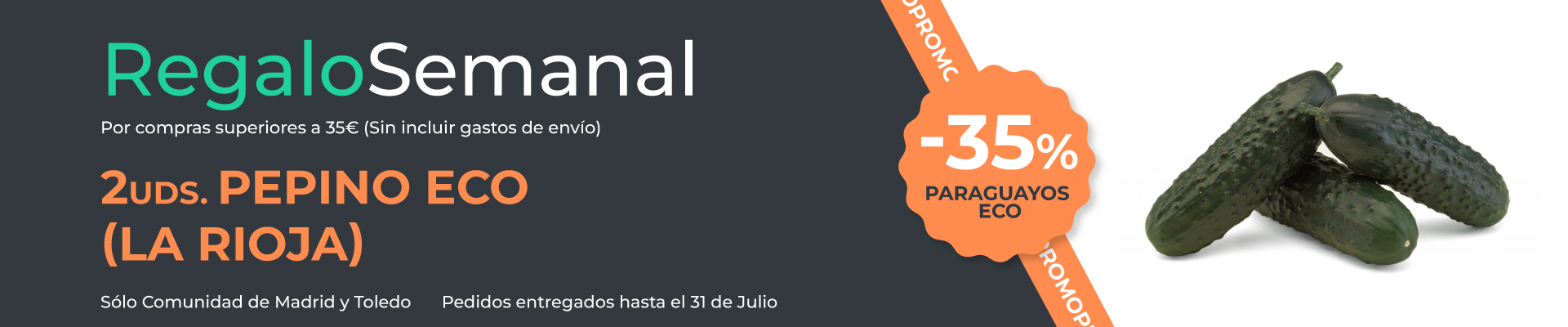 Regalo semanal de fruta ecologica