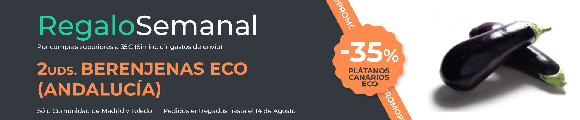 Regalo semanal de fruta ecologica