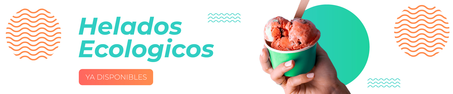 Banner helados ecologicos